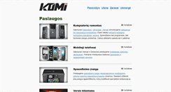 Desktop Screenshot of komi.lt