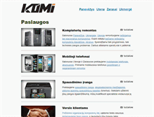Tablet Screenshot of komi.lt